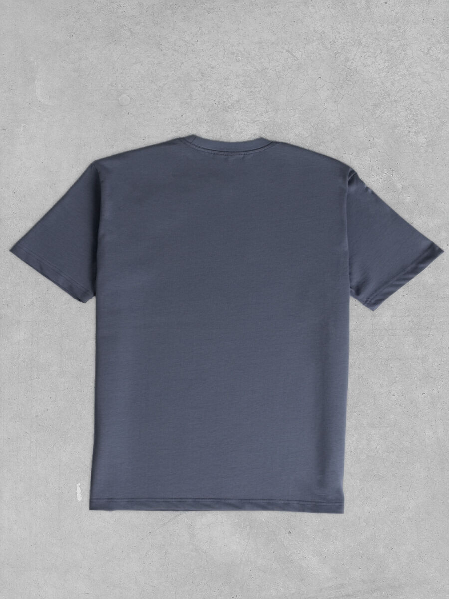 OVERSIZE BASIC T-SHIRT XL - İNDİGO